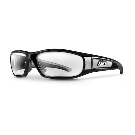 Lift Safety Bifocal Safety Glasses, BlackClear 2.5 Diopter, Clear Lens ESH-10KC25